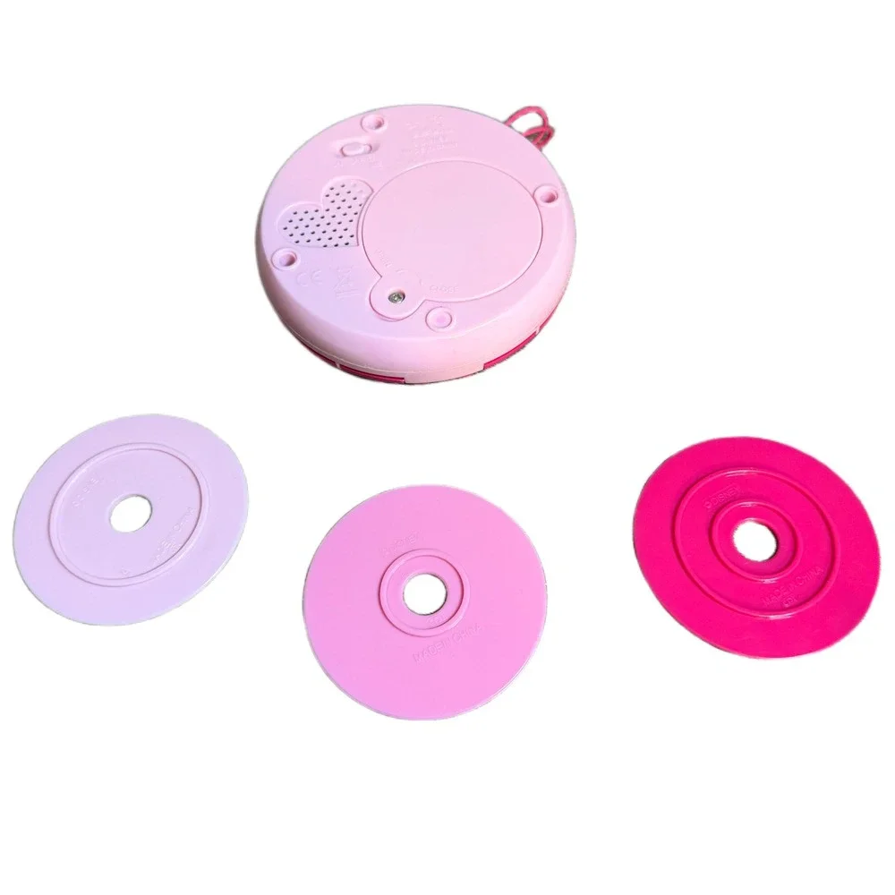 Disney Princess Musical Toy Music Player w/ 3 Discs Pink Cinderella Belle WORKS